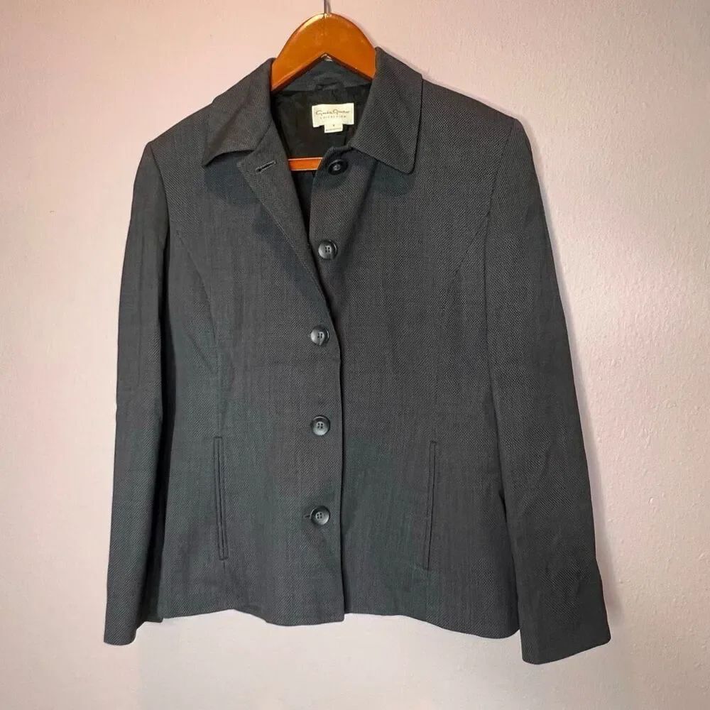Greta Garbo button down blazer wool, made in Italy